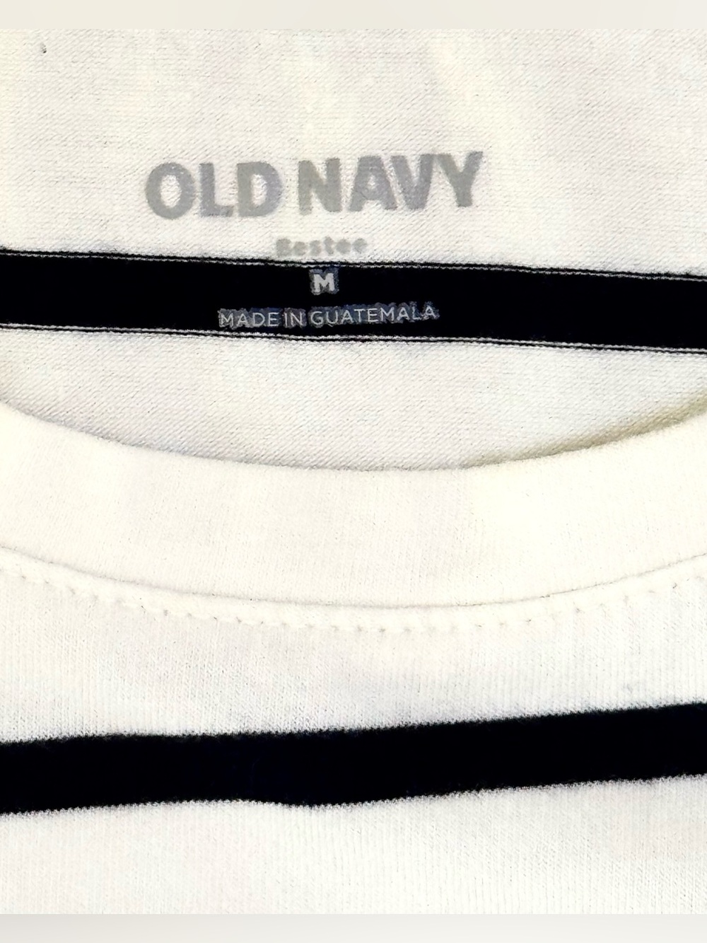 Old Navy Bestee Tee Bundle 3 Pack Red Olive Green Navy Stripe Tops Size Medium - Picture 10 of 10
